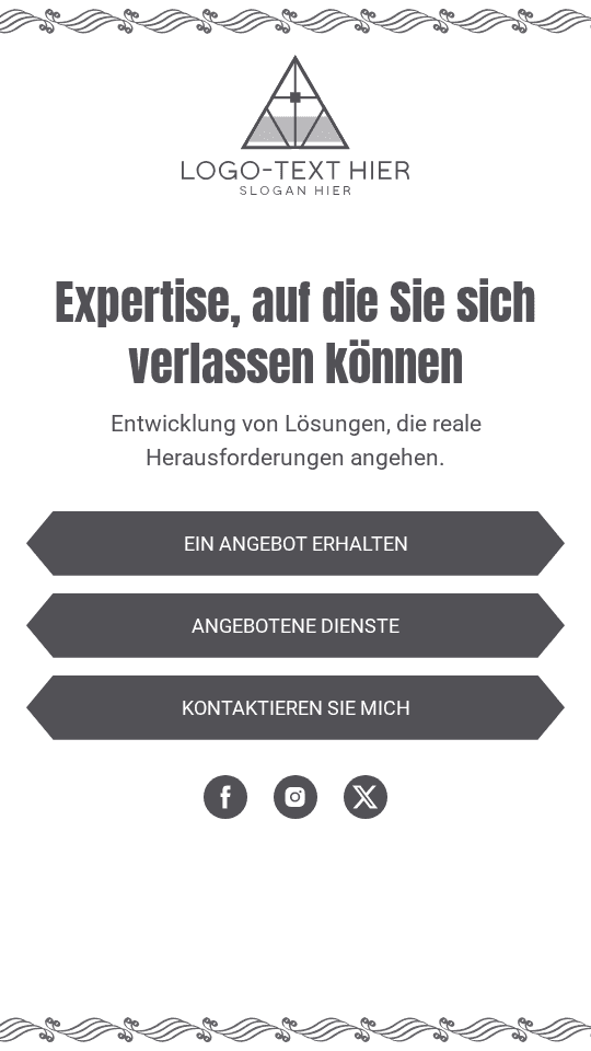 Einfaches generisches Portfolio Link in Bio