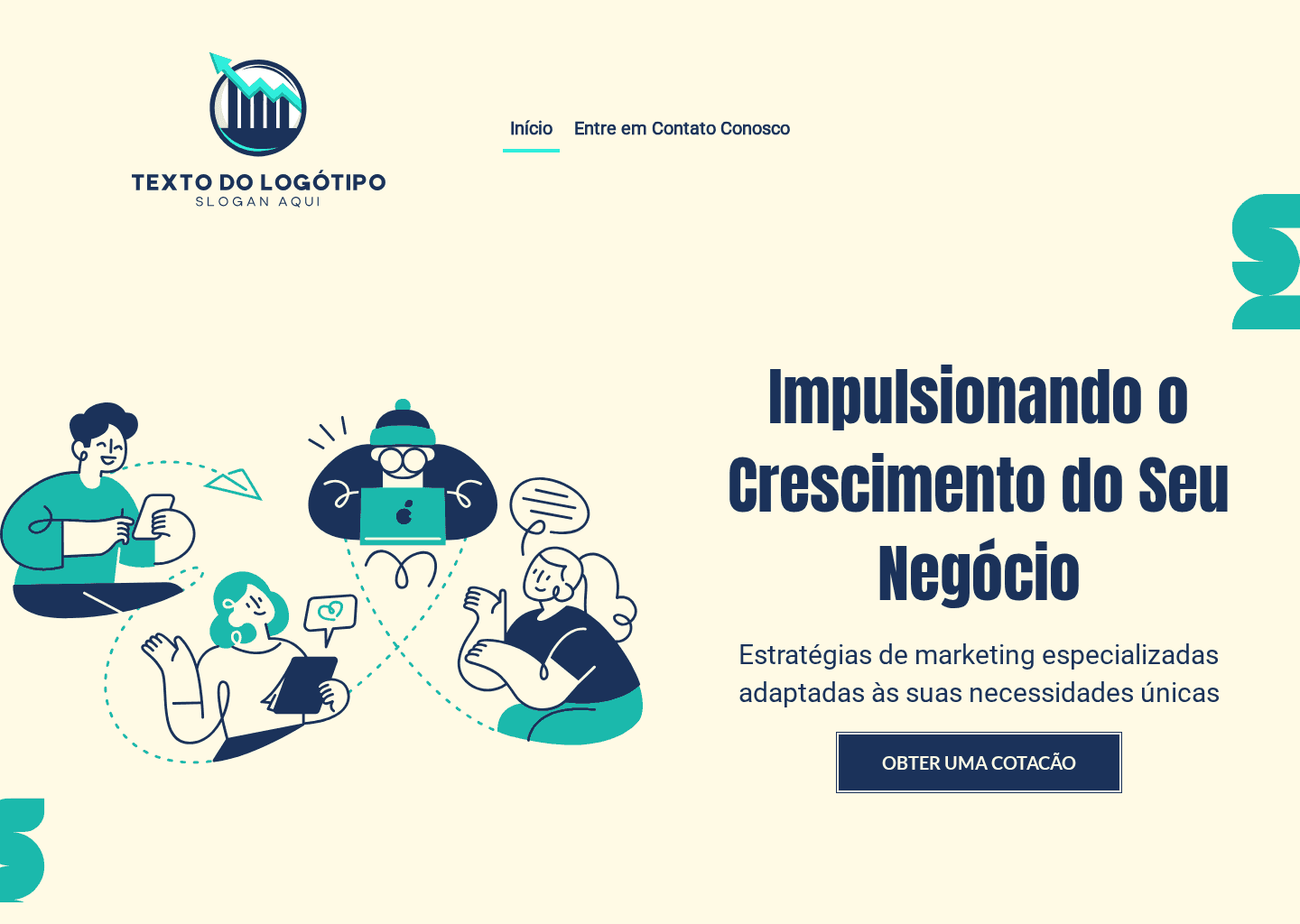 Agência de Marketing Empresarial Website
