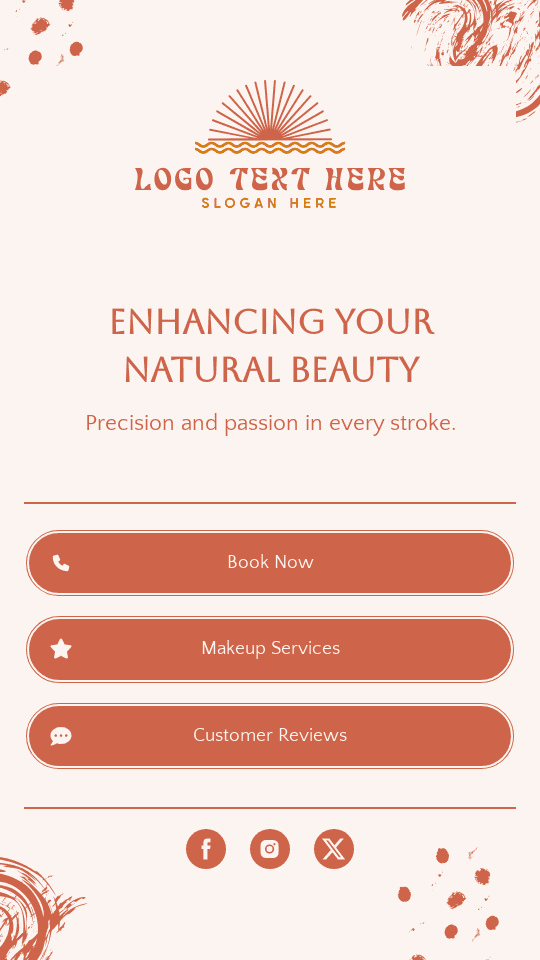 Beauty Artist Studio Link in Bio Preview