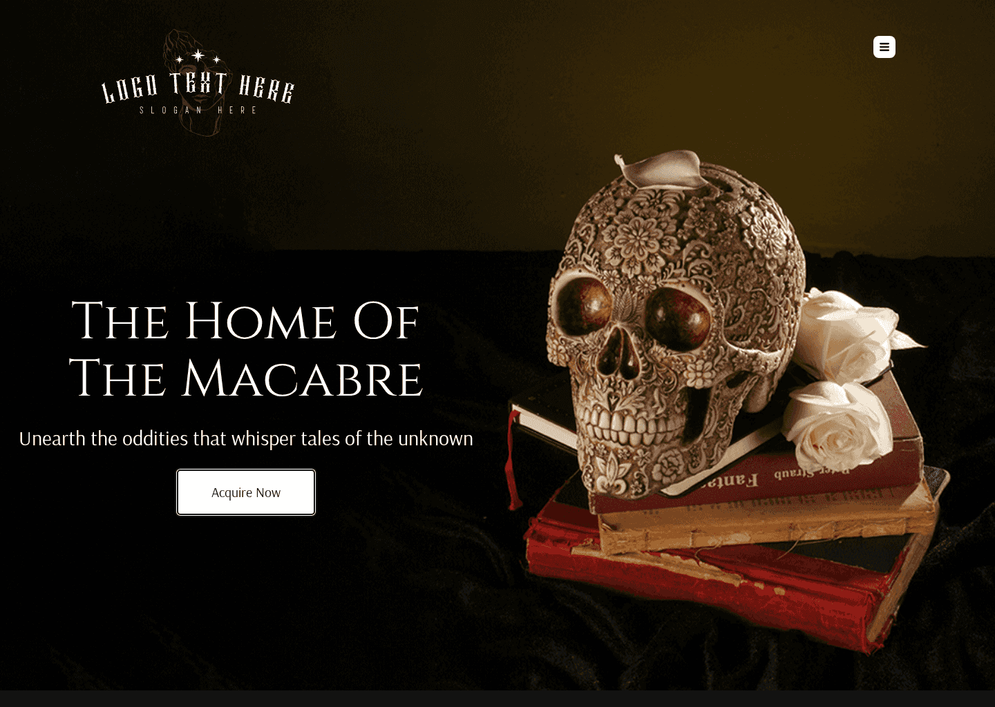 Dark Oddity Shop Website Preview