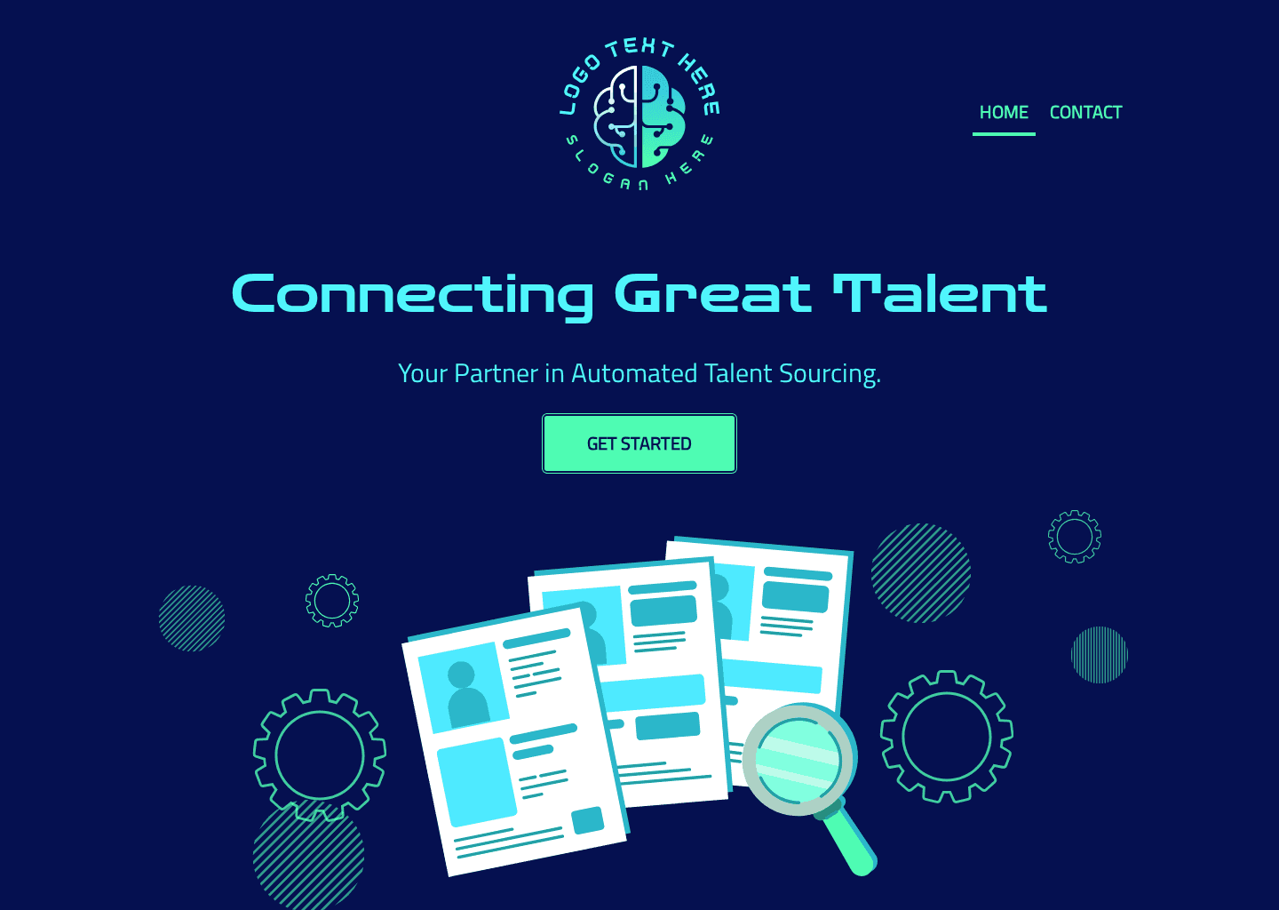 AI Recruitment Agency Website Preview