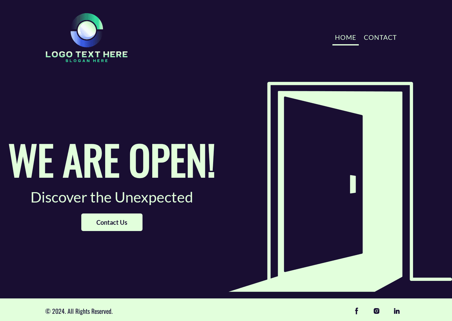 Open for business Website Preview