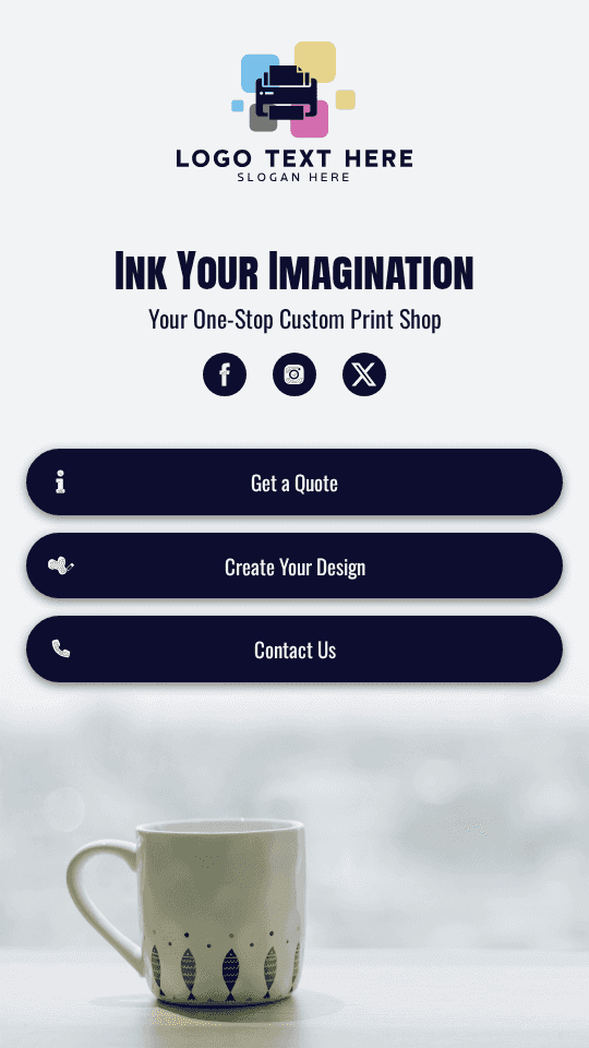 Custom Prints Reservation Link in Bio Preview