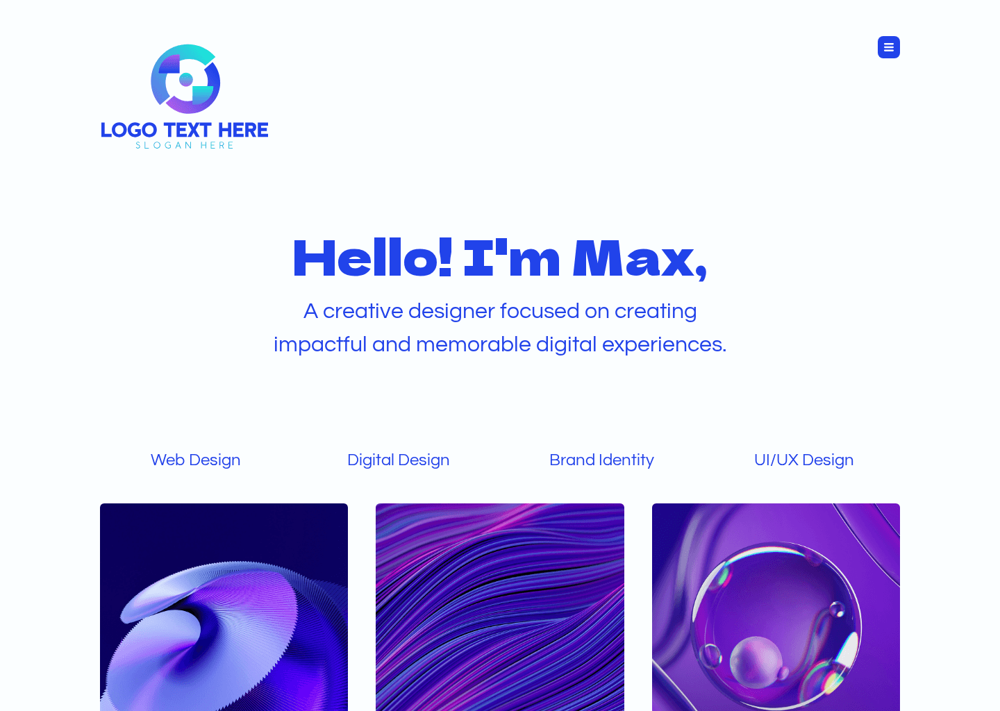 Creative Portfolio Gallery Website Preview