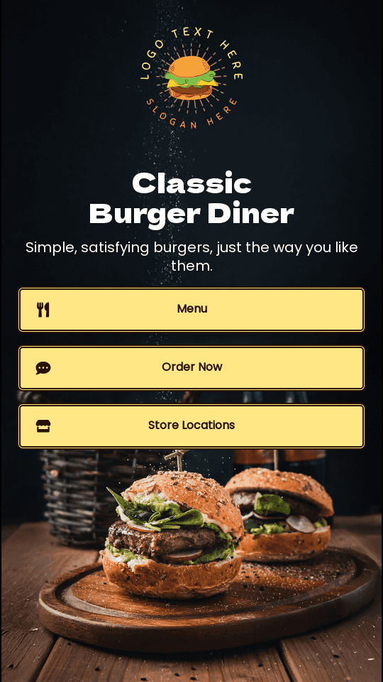 Classic Burger Joint Website