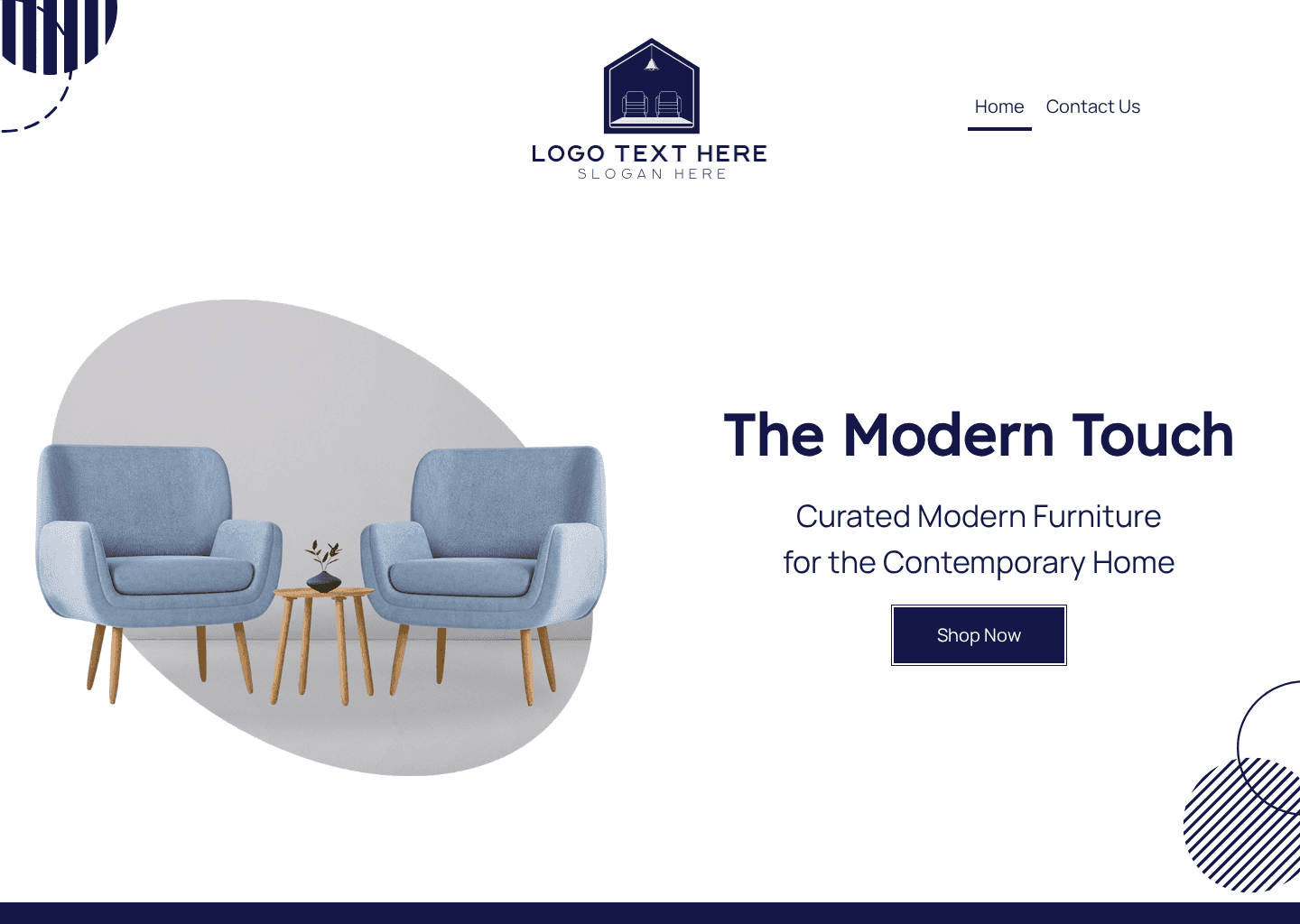 Modern Furniture Shop Website Preview