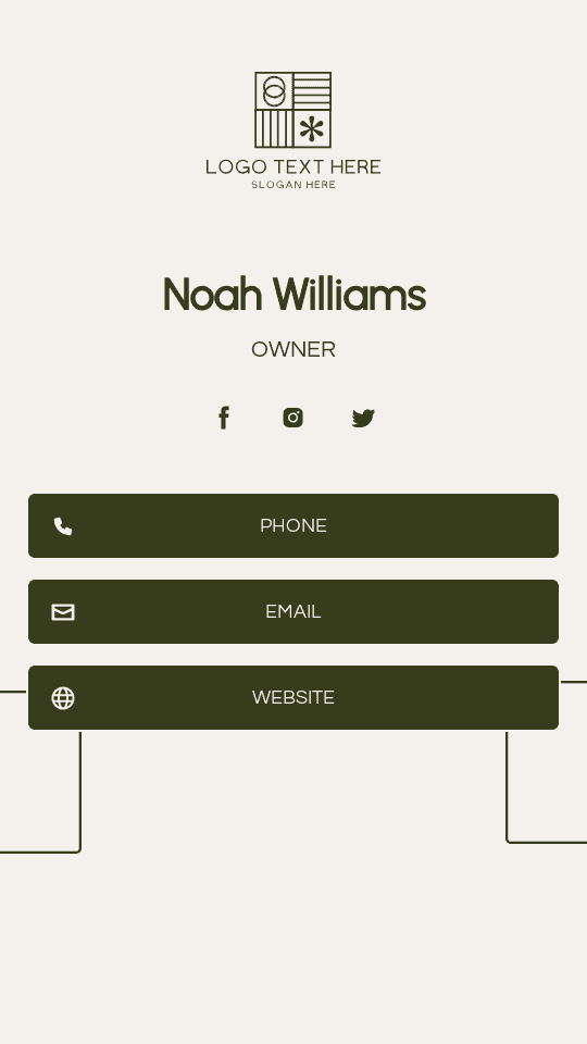 Minimal Company Entrepreneur Digital Business Card
