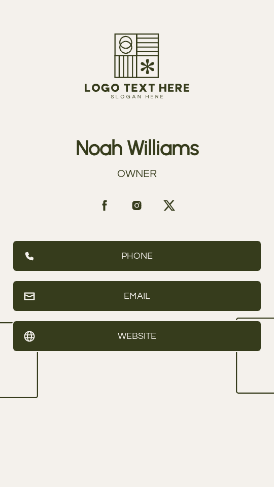 Minimal Company Entrepreneur Digital Business Card Preview