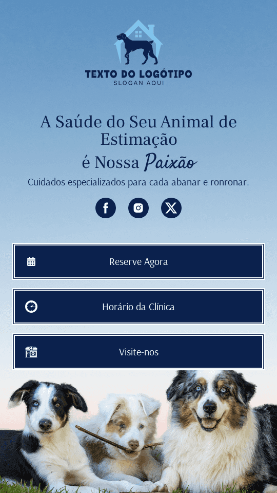 Clínica Veterinária de Animais Link in Bio Preview