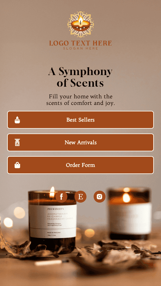 Scented Candle Link in Bio