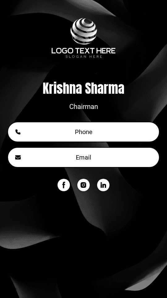 Generic Business Chairman Digital Business Card Preview