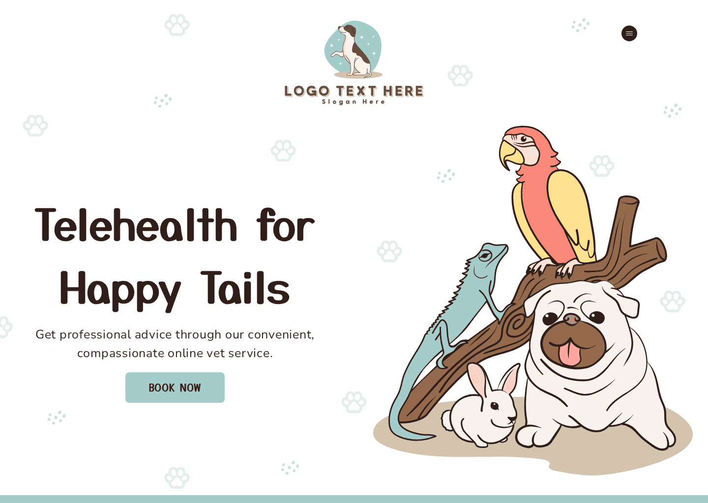 Pet Online Consultation Website Preview