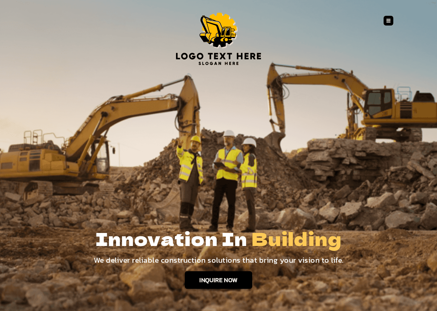 Construction Engineering Service Website Preview