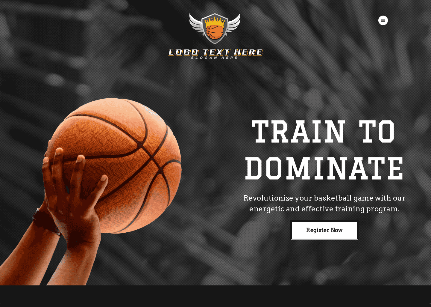 Basketball Training Workshop Website Preview