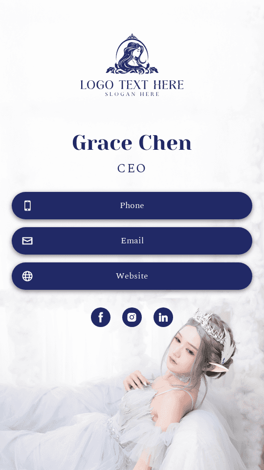 Cosplay Shop CEO Digital Business Card