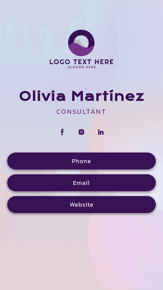 Business Professional Consultant Digital Business Card