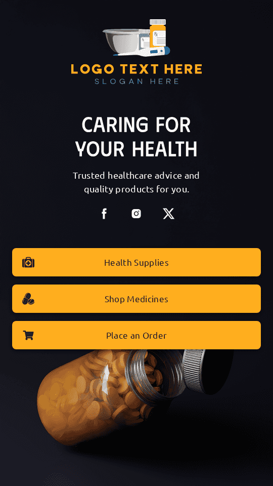 Medical Supplies Pharmacy Link in Bio Preview