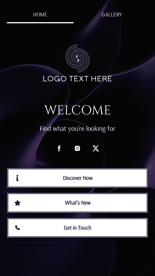 Generic Business Welcome Link in Bio Preview