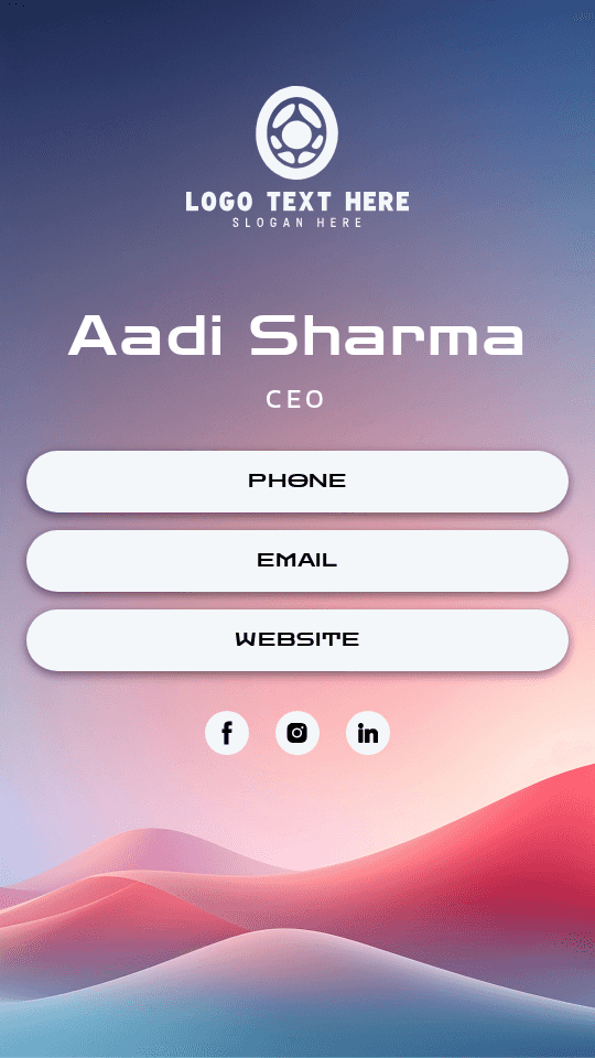 Generic Professional CEO Digital Business Card Preview