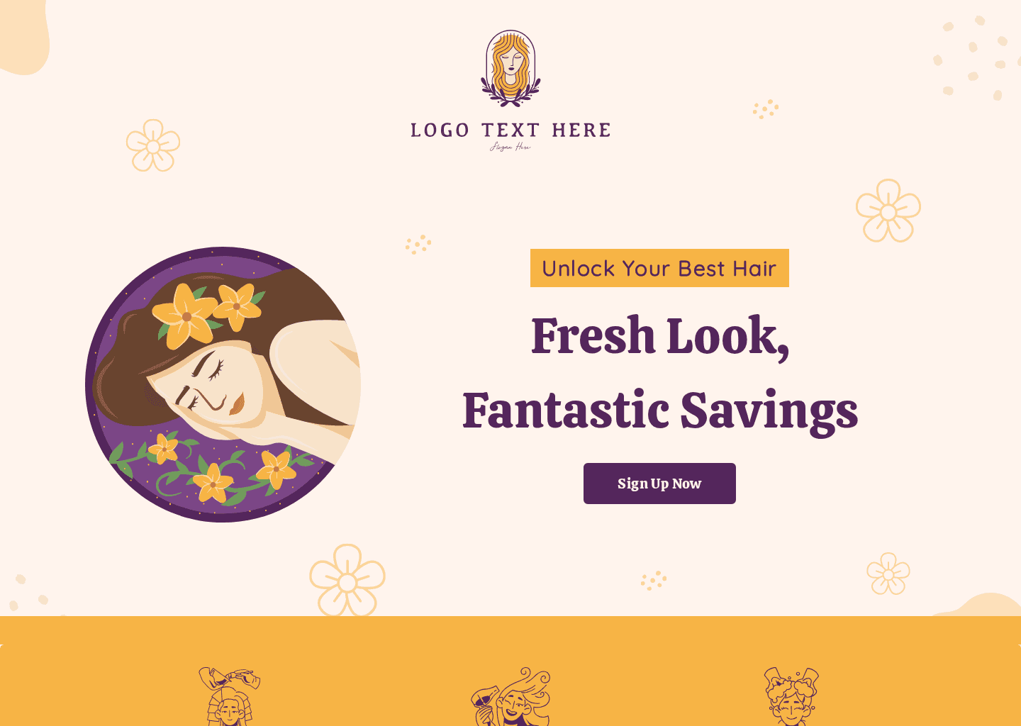 Hair Salon Discount Website Preview