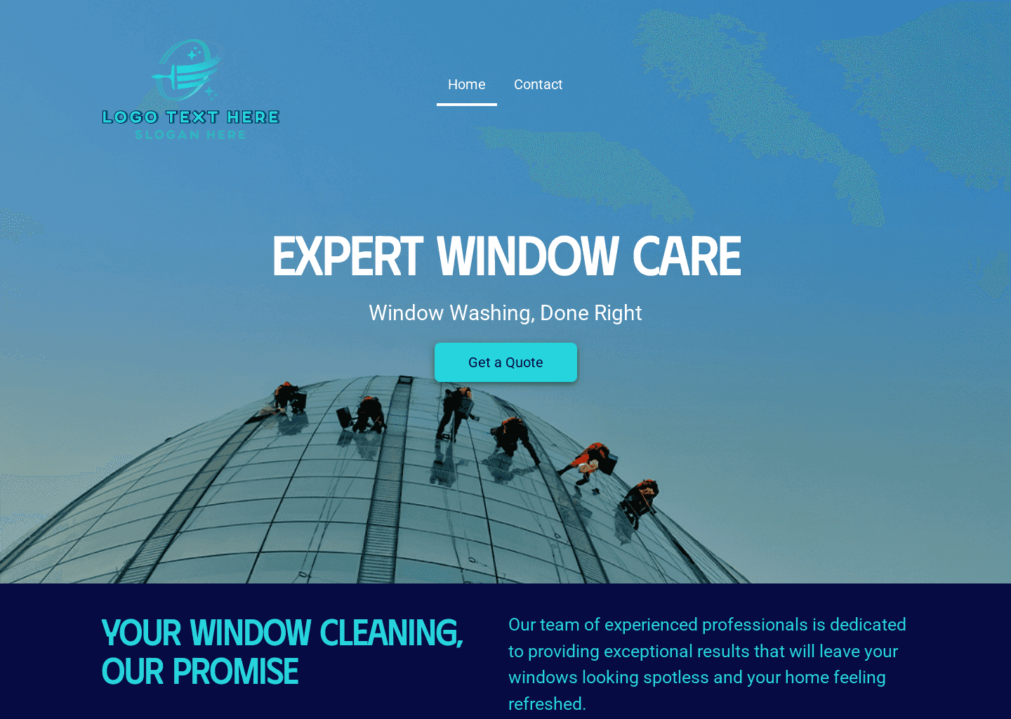Window Cleaning Maintenance Website