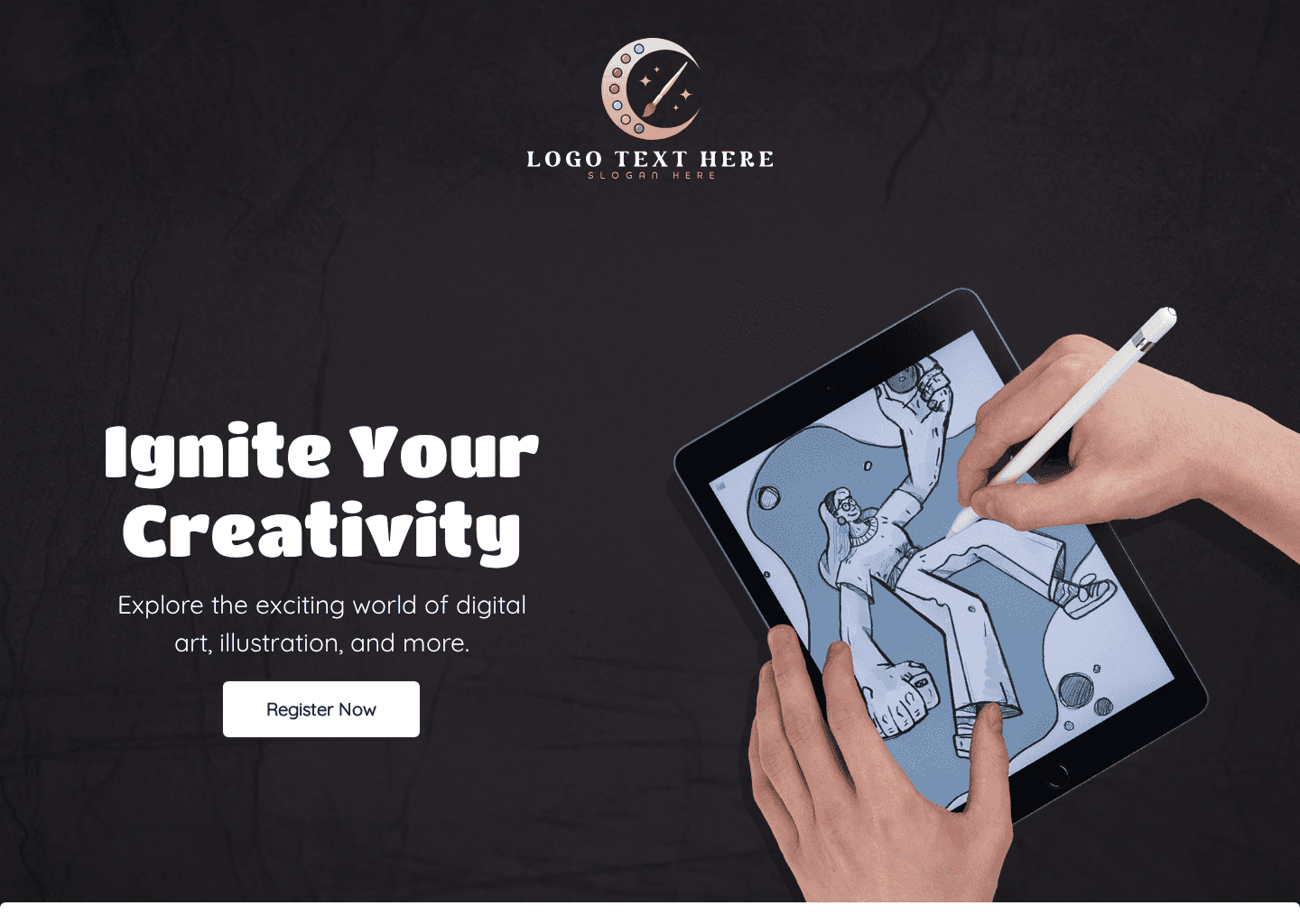 Art Class Registration Website Preview