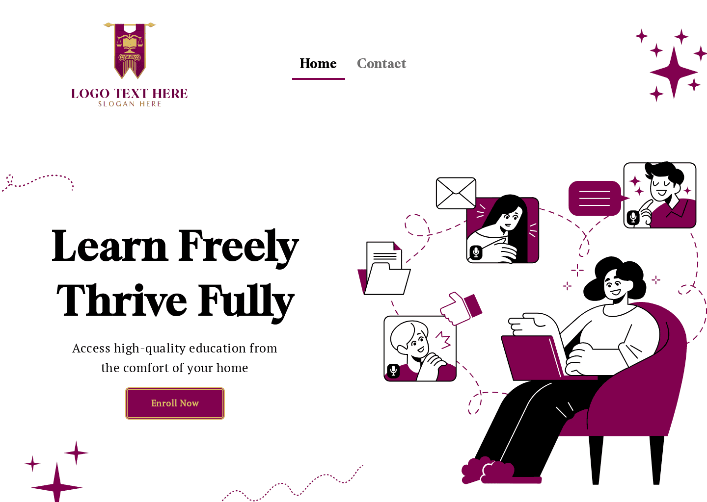 Online Academic Class Website