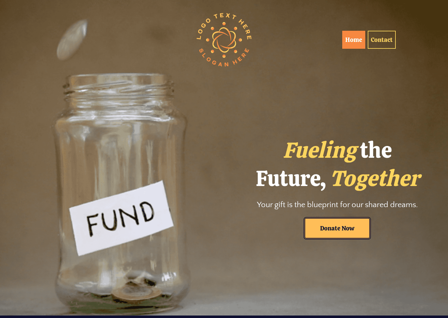 Charity Fundraising Program Website Preview