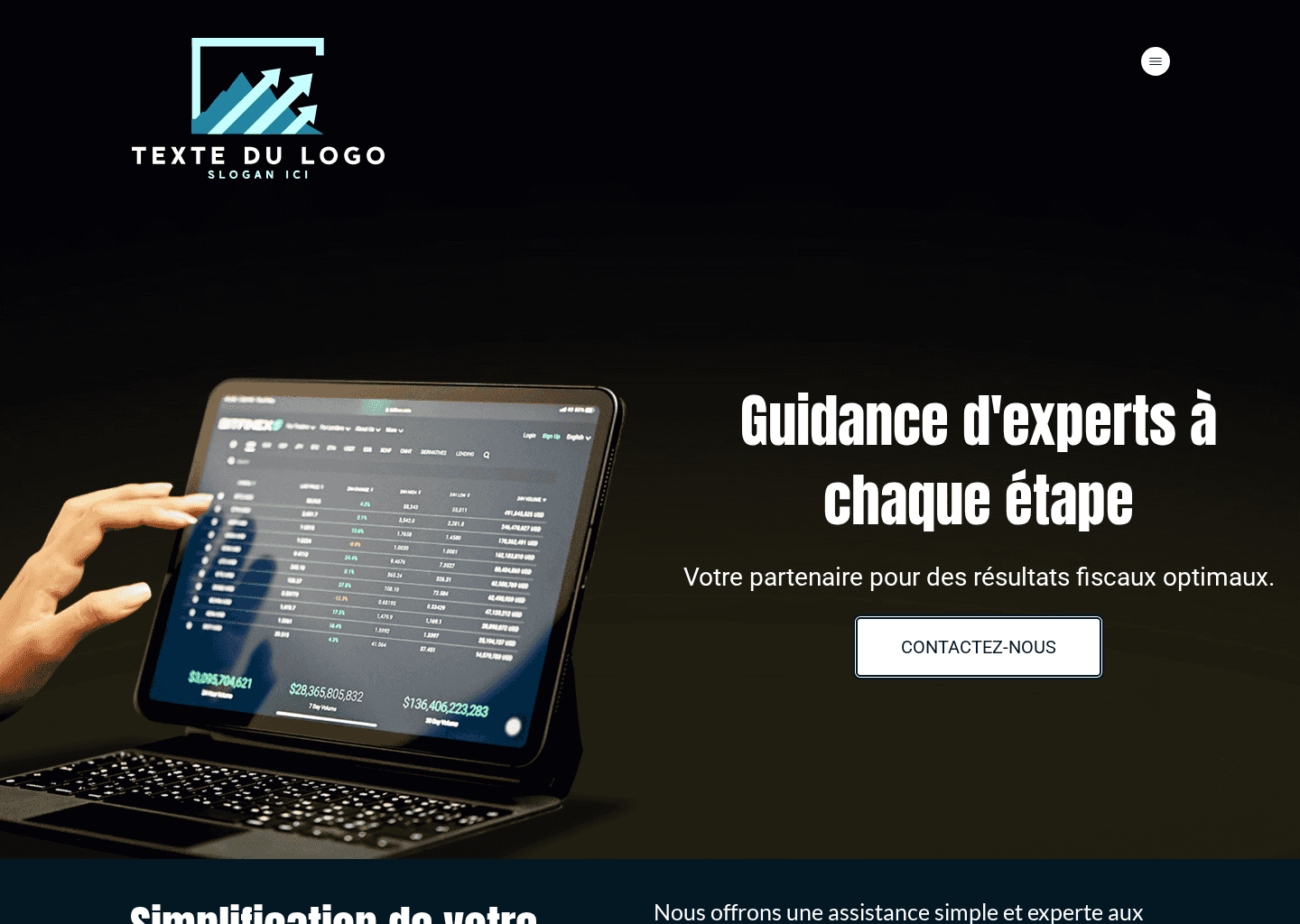Solutions de préparation fiscale Website Preview