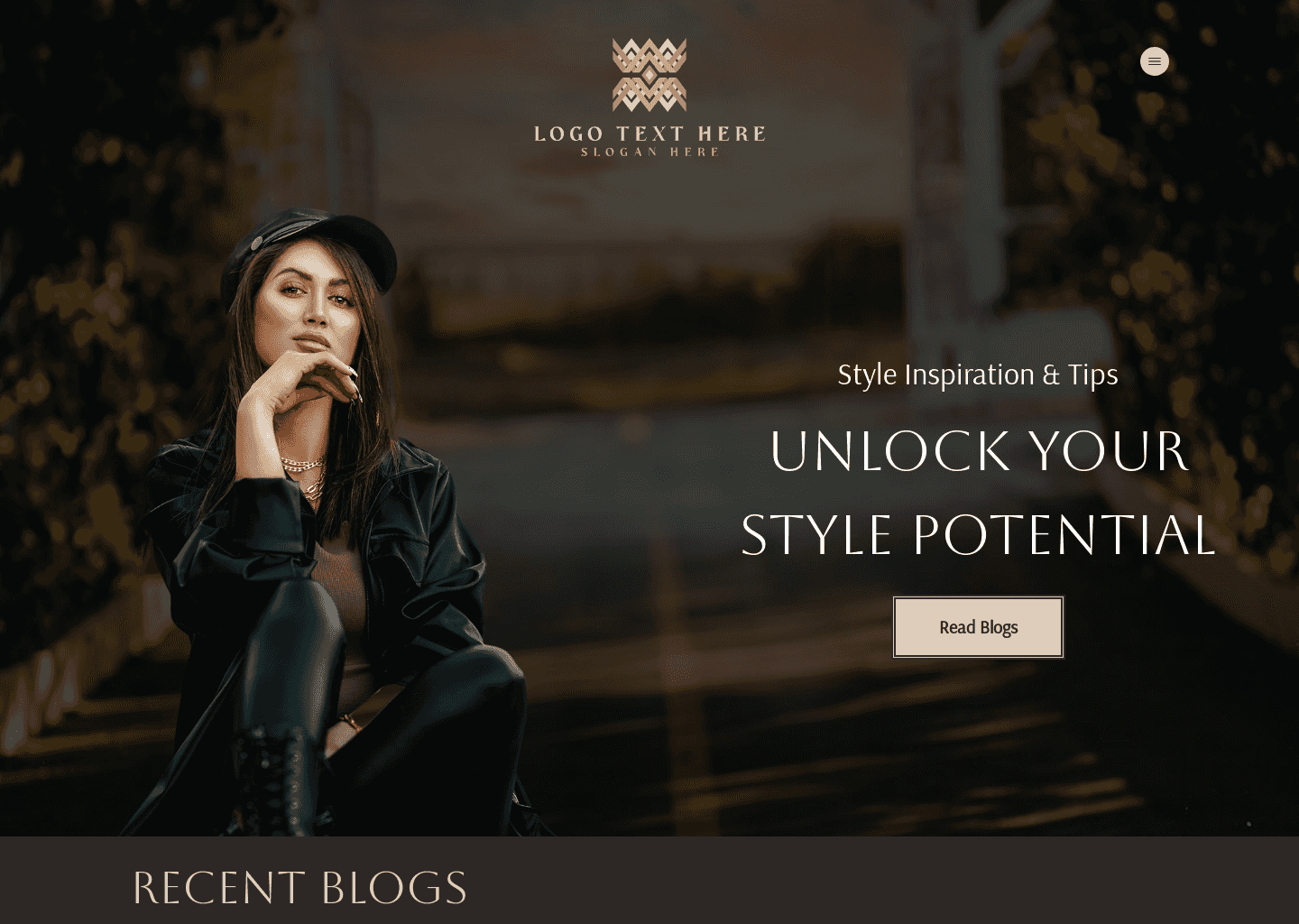 Couture Fashion Blog website design