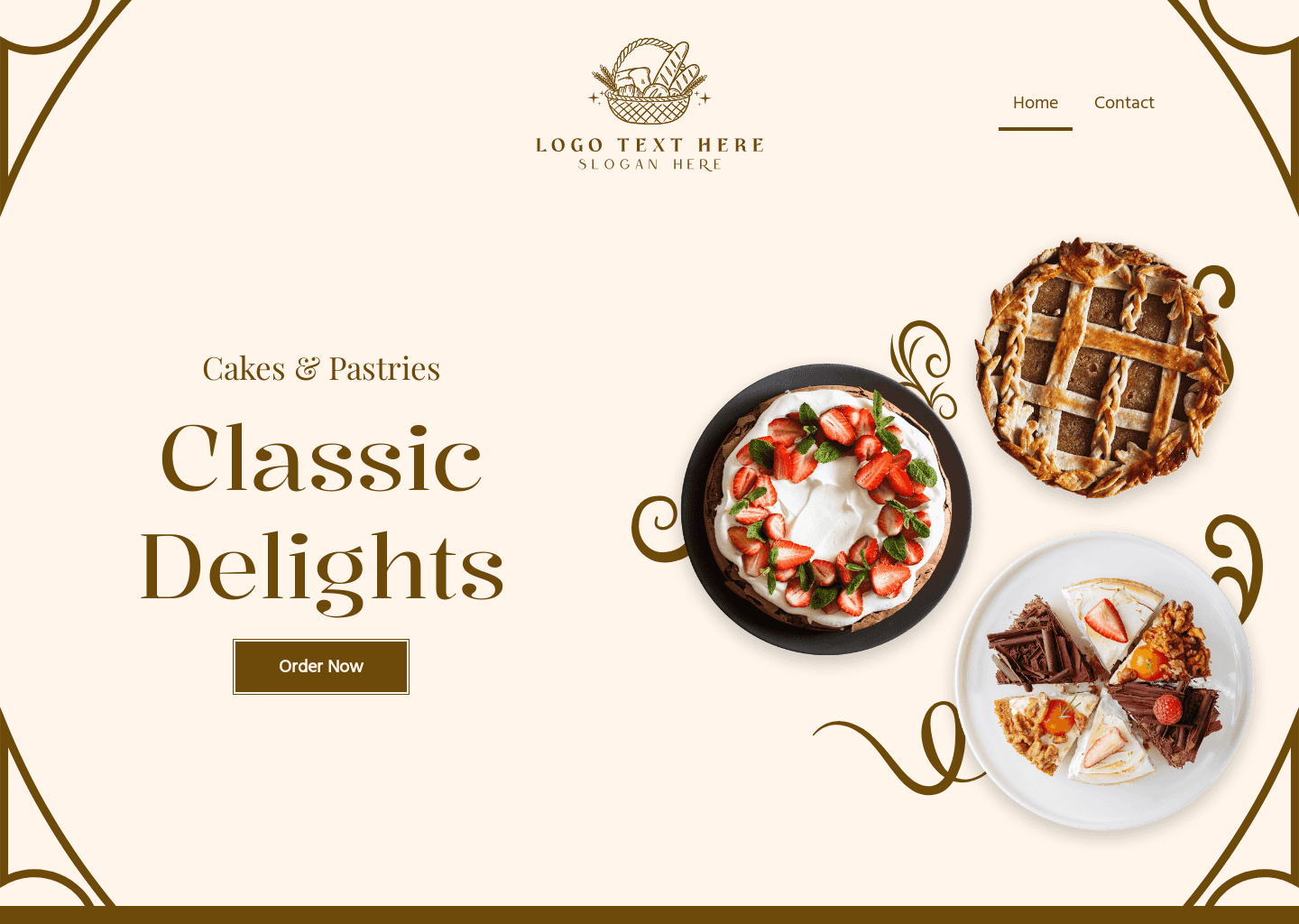 Sweet Pastry Shop Website Preview