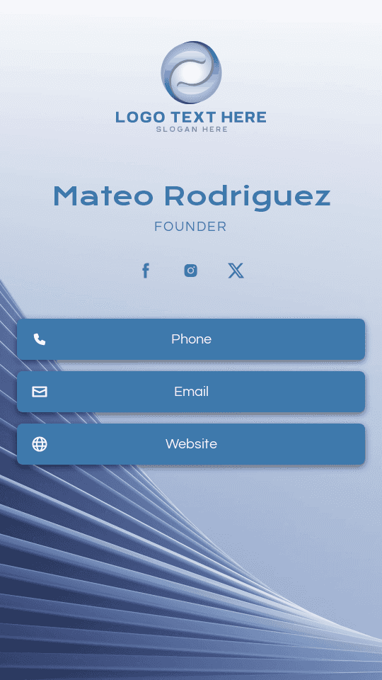 Executive Enterprise CEO Digital Business Card Preview