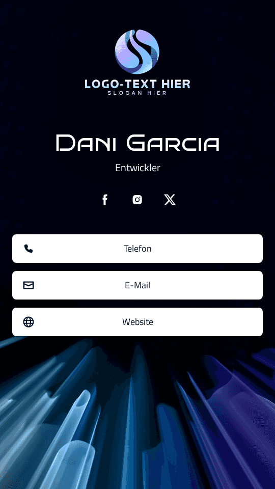 Software-AI-Entwickler Digital Business Card