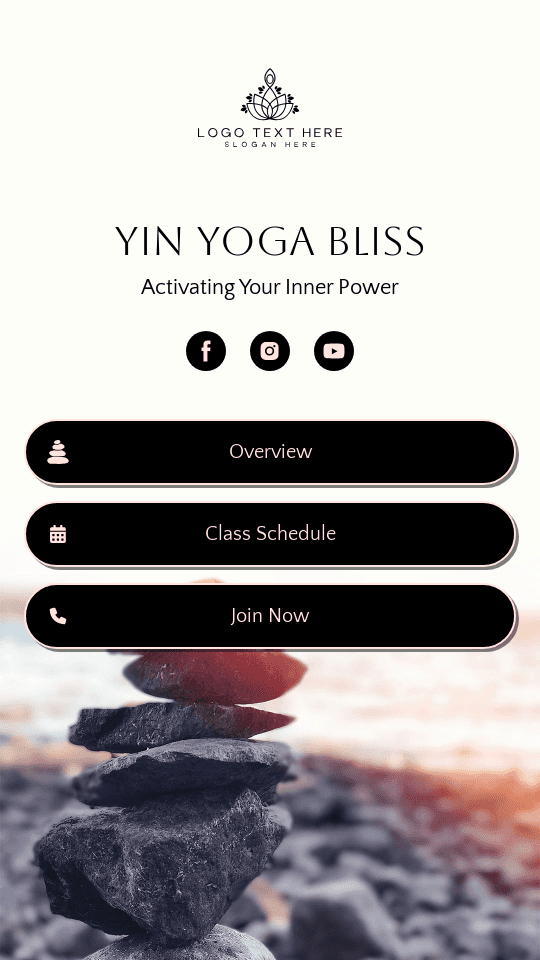 Fitness Workout Instructor Bio link template