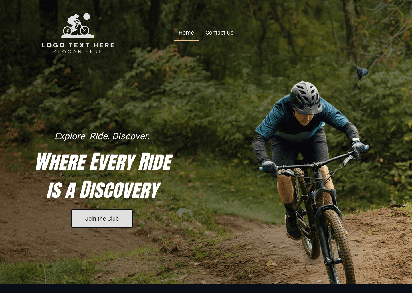 Biking Tour Club Website Preview