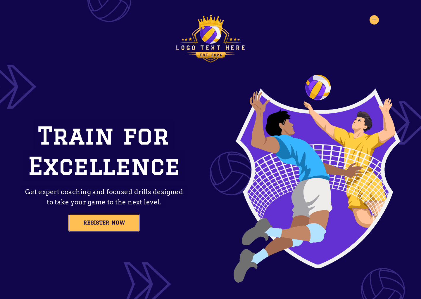 Volleyball Coaching Development Website Preview