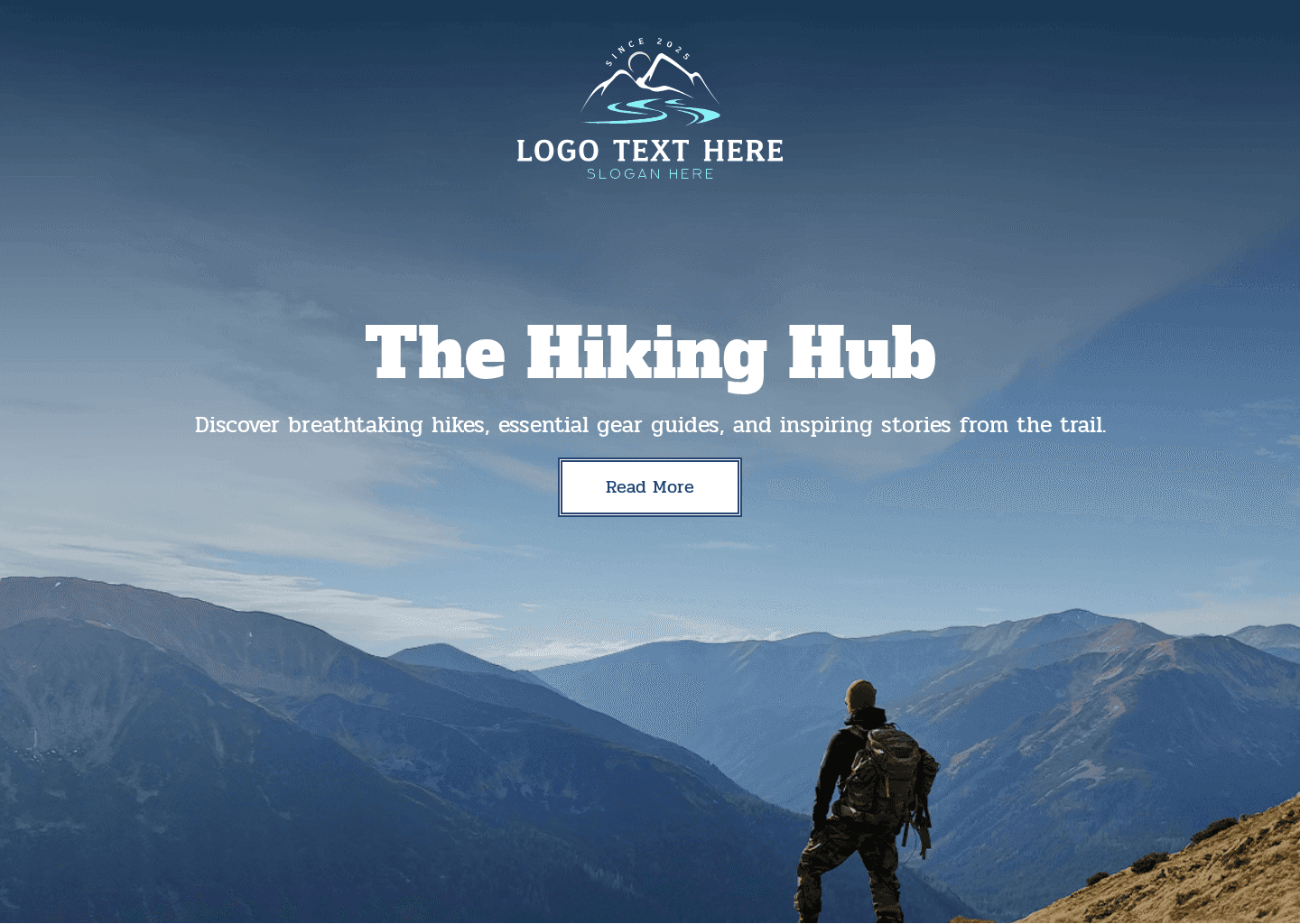Mountain Hiker Blog Website Preview
