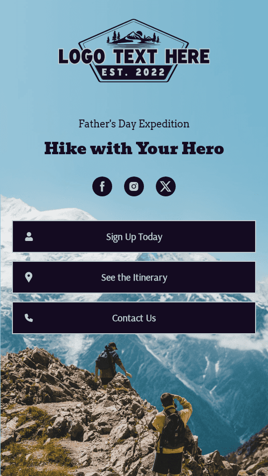 Hiking Event Activity Link in Bio Preview