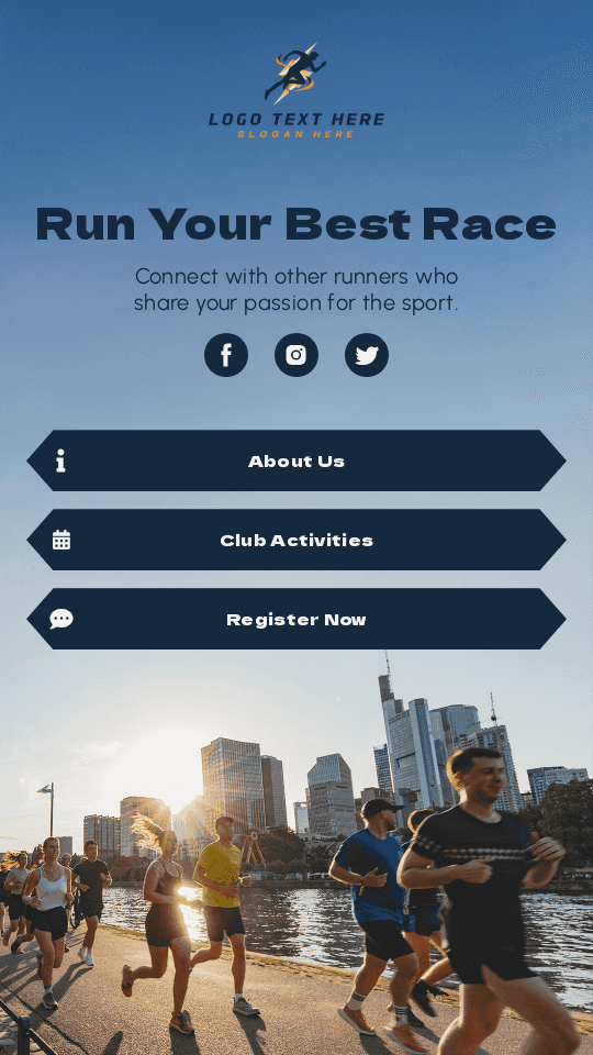 Marathon Running Club Link in Bio Preview