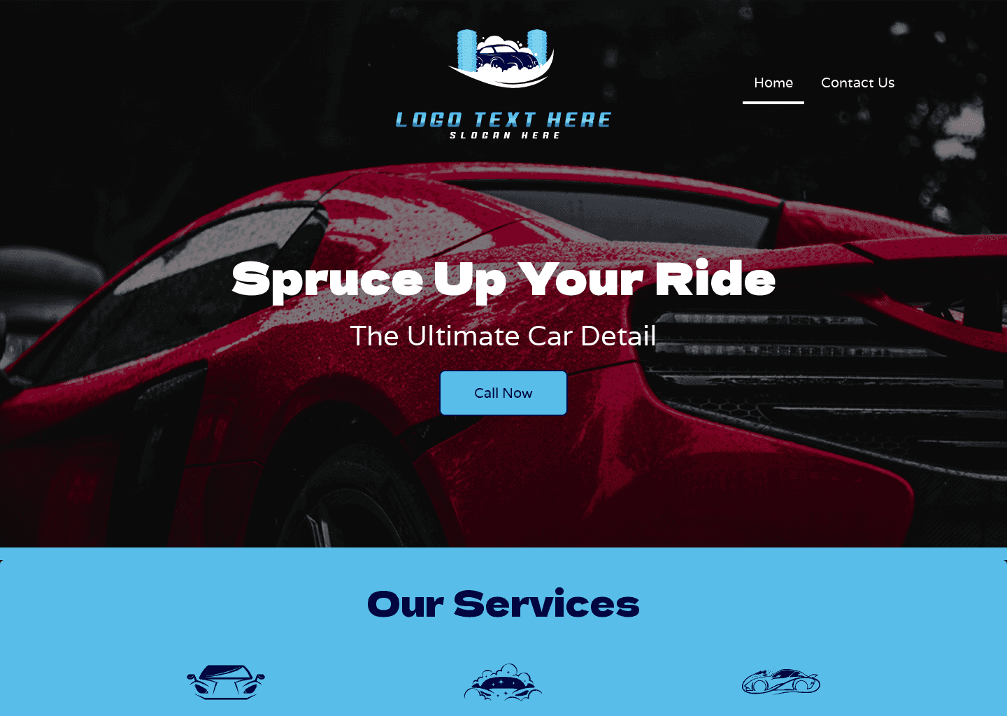 Auto Car Detailing Website Preview