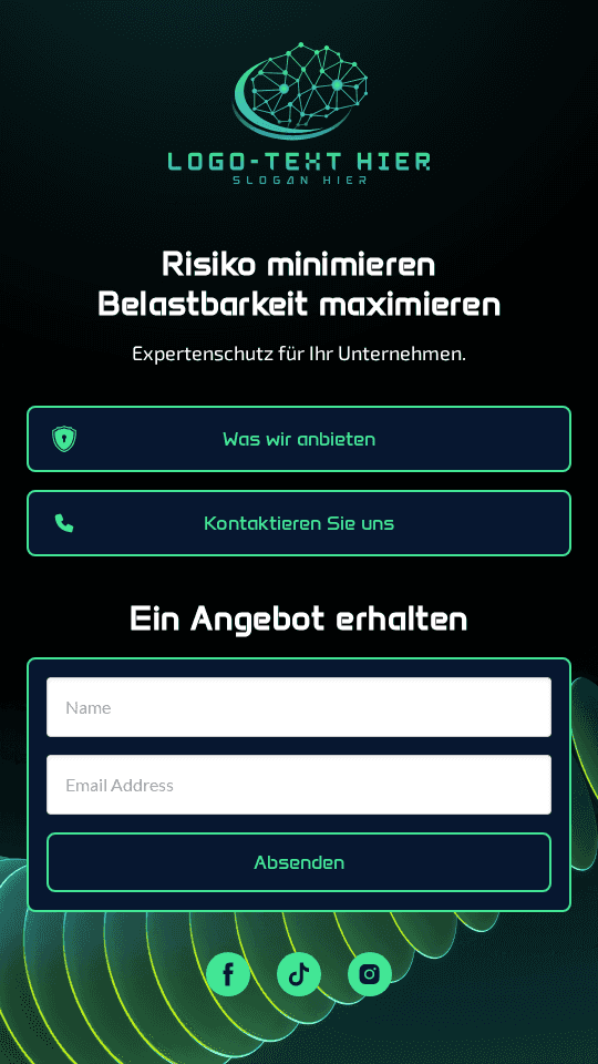 Digitale Cybersicherheitsdienstleistung Link in Bio