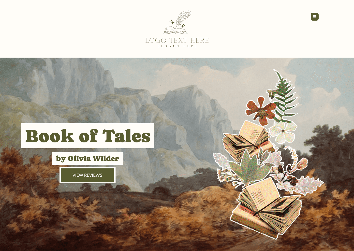 Bookworm Review Website Preview