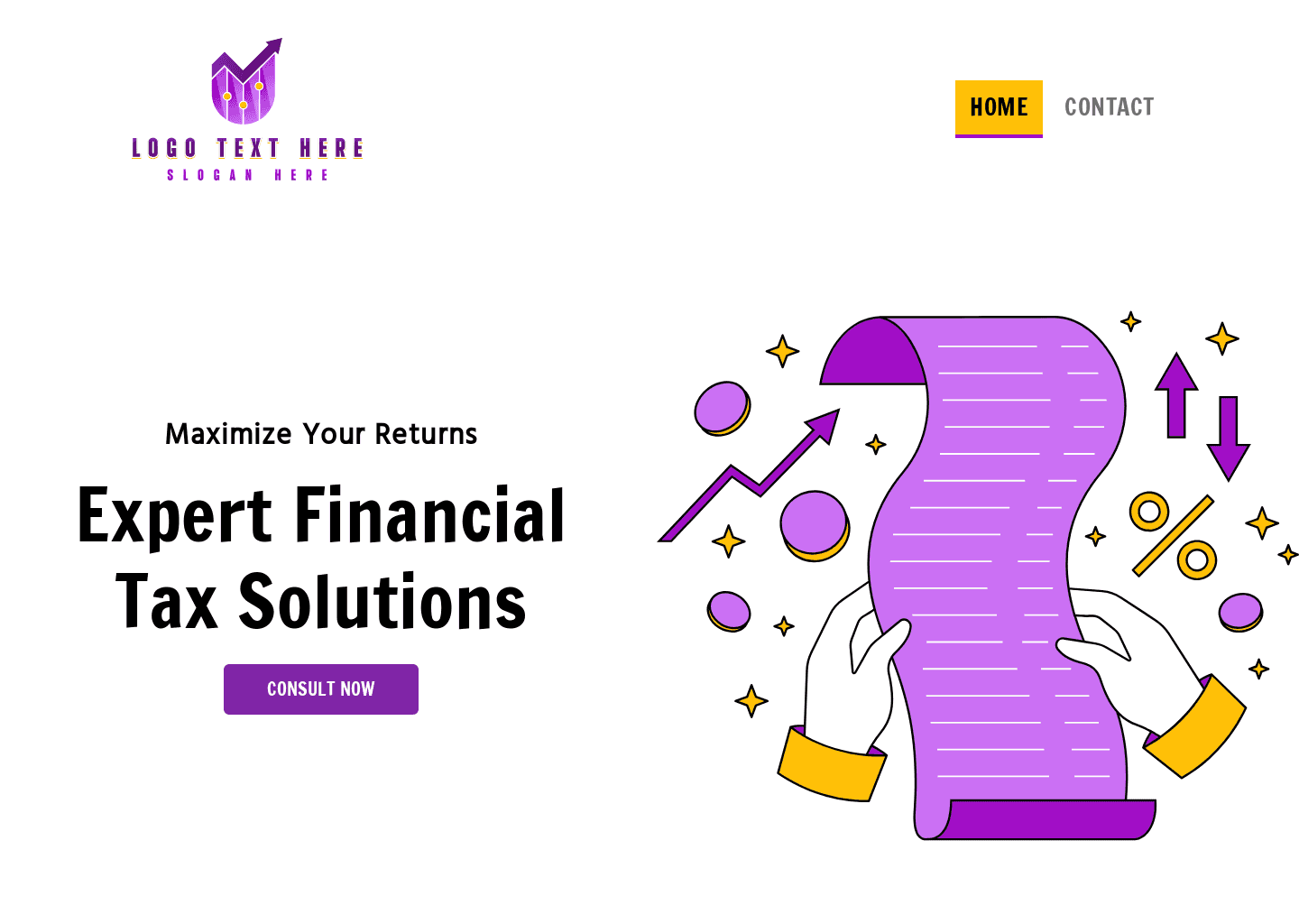 Financial Tax Advisor website design