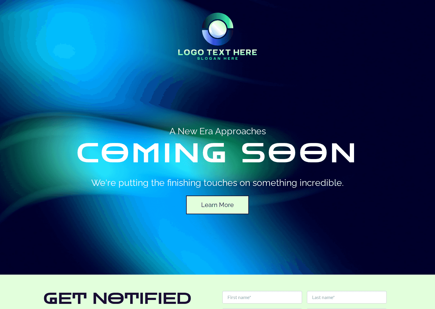 Generic Business Startup Website Preview