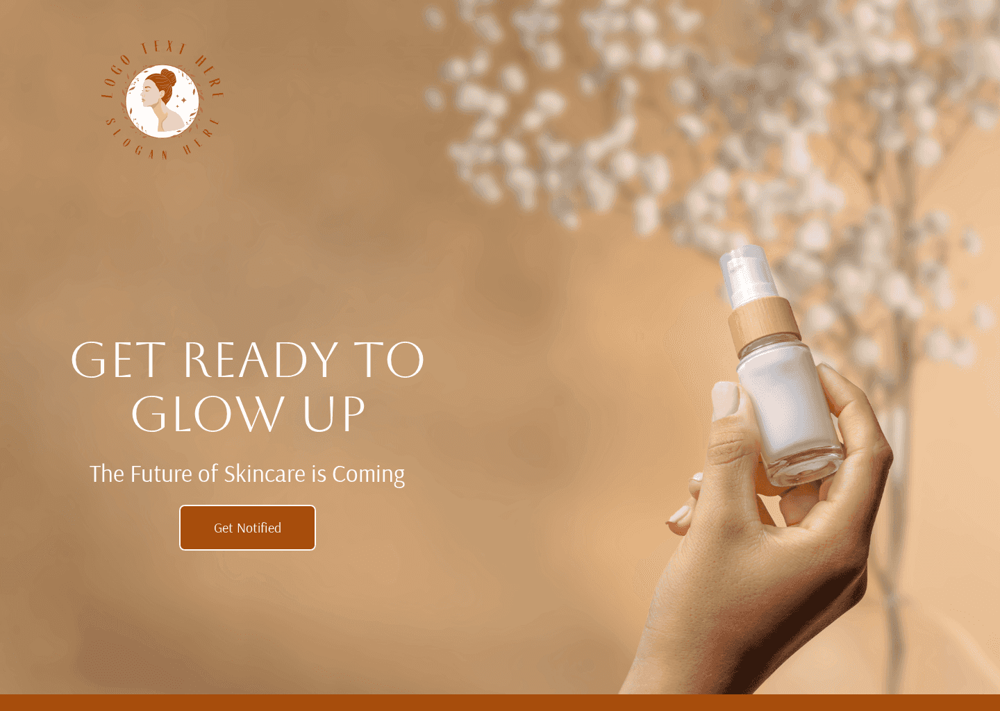 Skincare Merchandise Launch Website Preview
