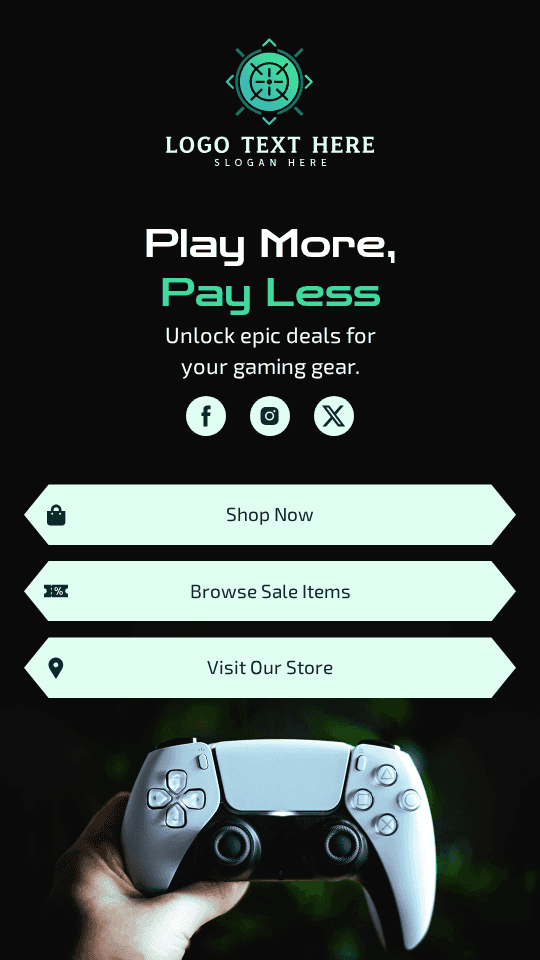 Gaming Store Sale Link in Bio Preview