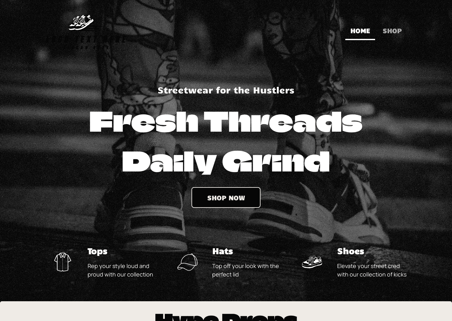 Streetwear Fashion Website Preview