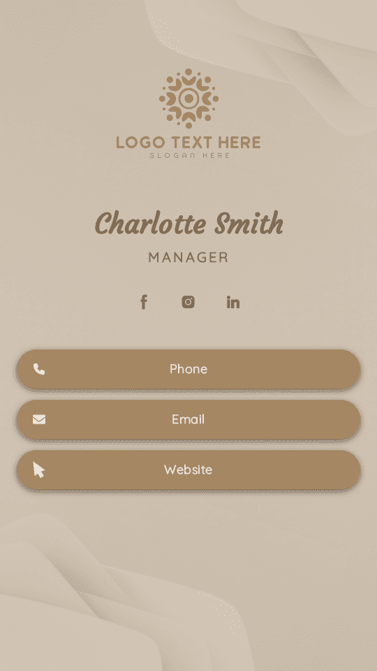 Generic Enterprise Manager Digital Business Card Preview