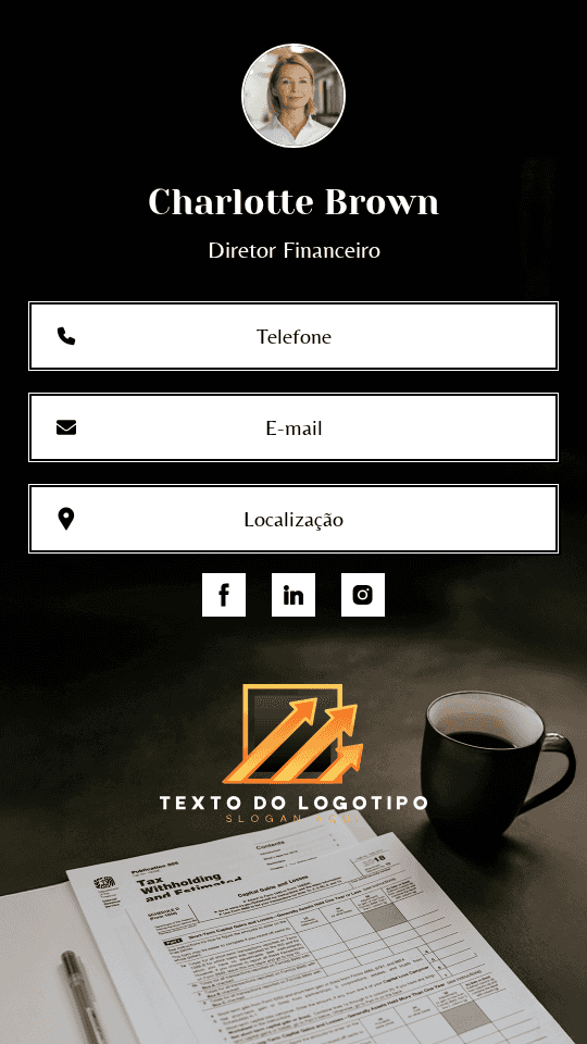 Diretor Financeiro Digital Business Card