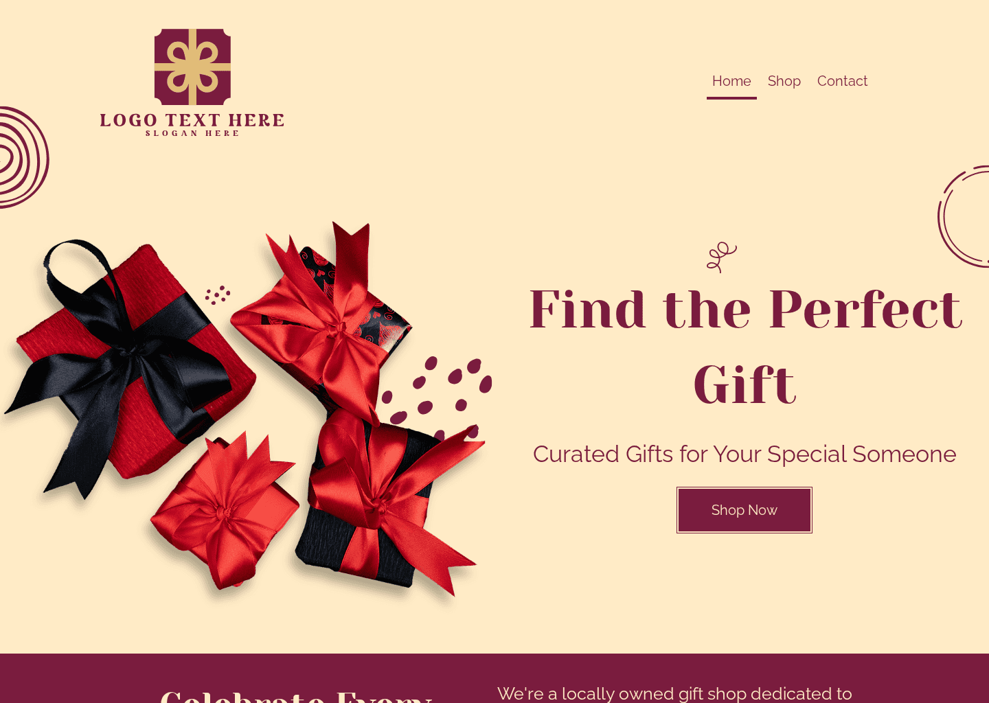 Keepsake Gift Shop Website Preview